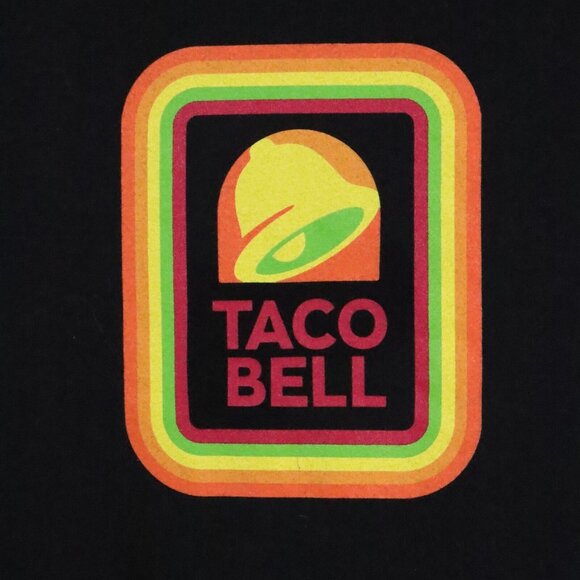 Taco Bell Men's Adult XL Black Retro Classic Graphic Logo Casual Tee T-Shirt - Picture 2 of 6